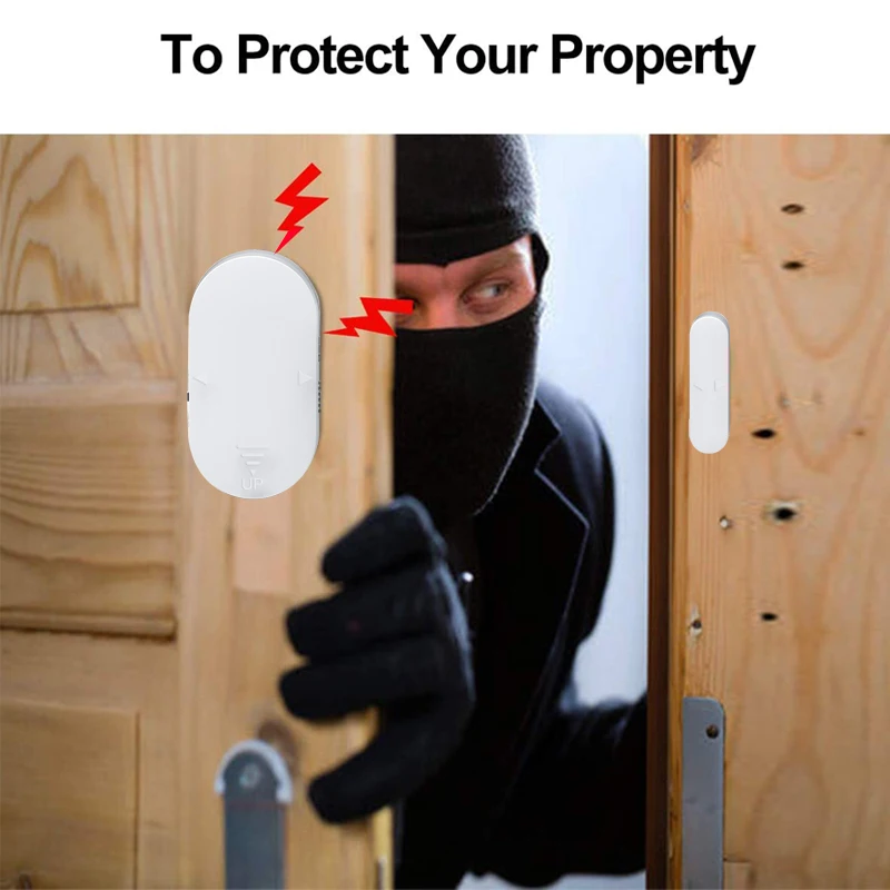 Factory Wholesale ABS Mini Window Magnetic Sensor System 130Db Home Door Alarm Security For Hotel Apartment Store