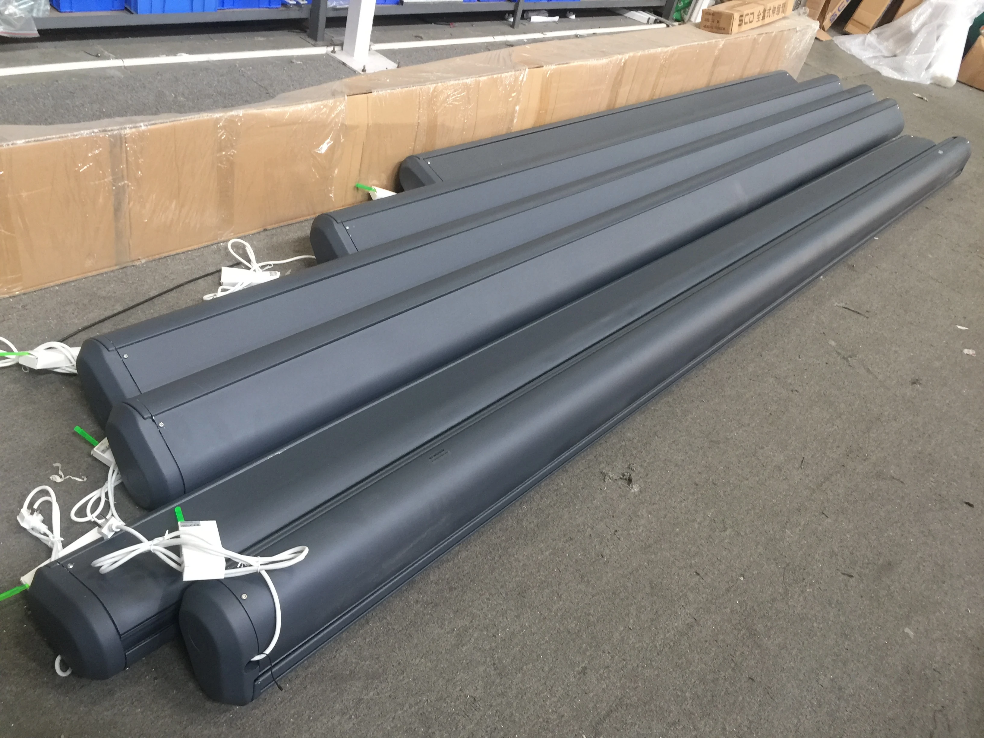 Dark Power Coated Wholesale Balcony Electric Full Cassete Outdoor Retractable Awning with LOGO Printing