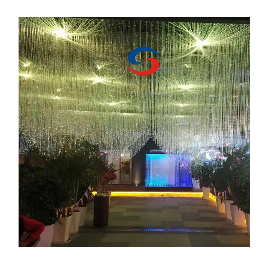 factory price top quality Individualization colorful fiber optic night lights with strains light engine kit