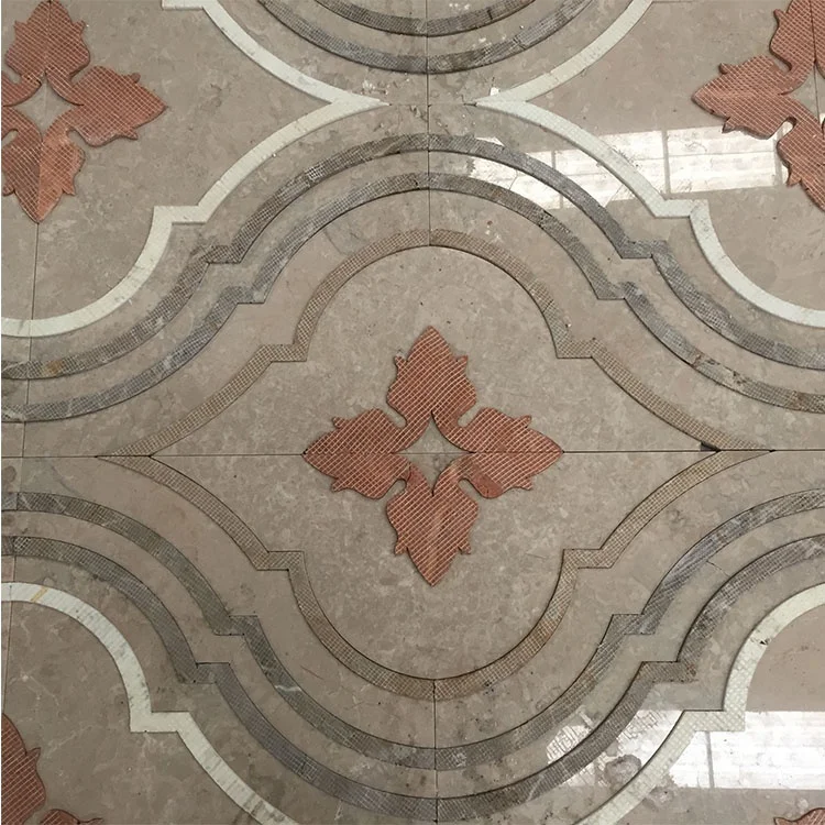 popular natural marble Waterjet Medallion Pattern hotel&villa project design medallion for the royal hotel decoration designs