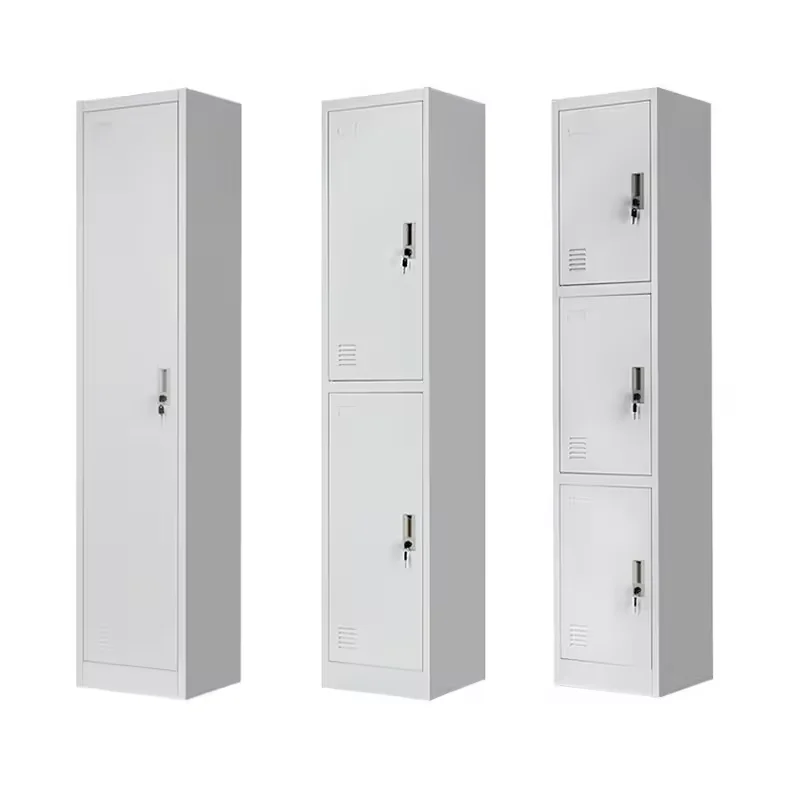 5-Door Durable Steel Locker Foldable Metal Storage Cabinet with Card Slot Shoes Bags Office Home Bank School Gym Use Workshop