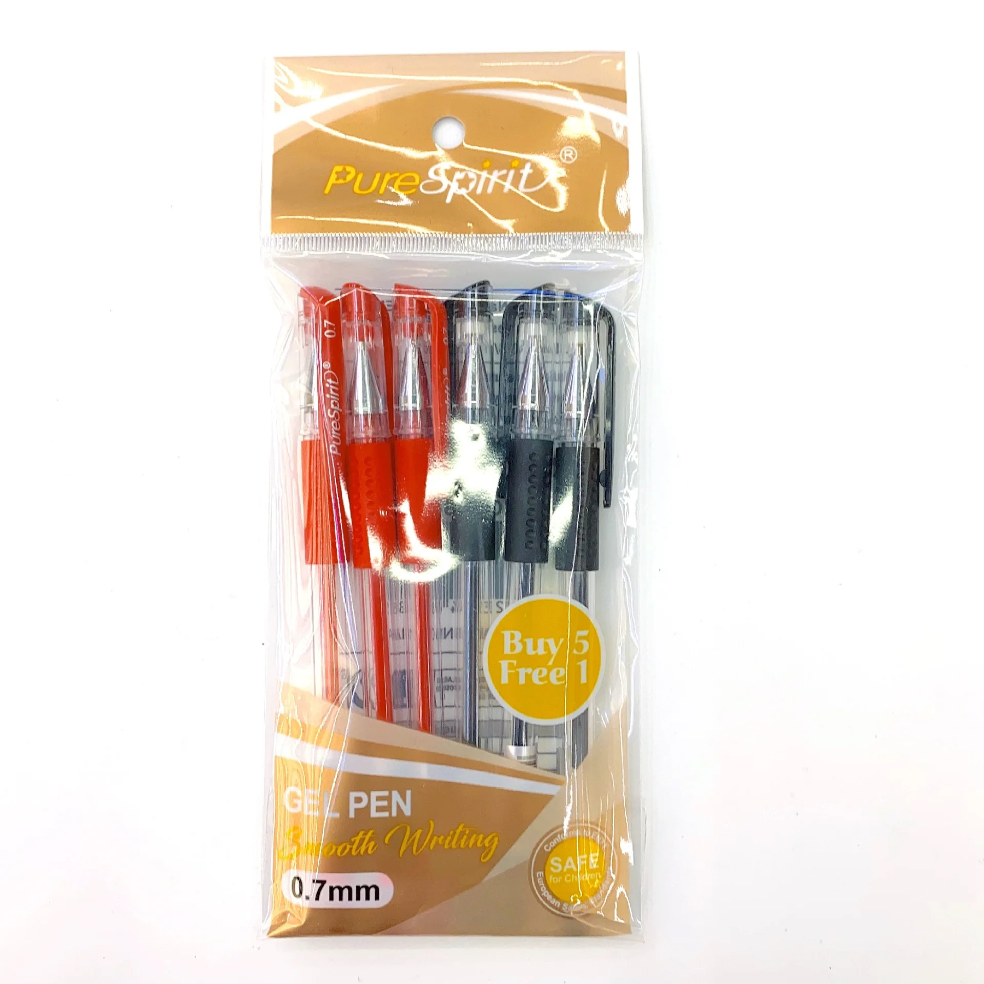 12 pcs/boxed European Standard Neutral Pen Red Blue Black bag 0.5mm 0.7mm Smooth brush question Gel Pens