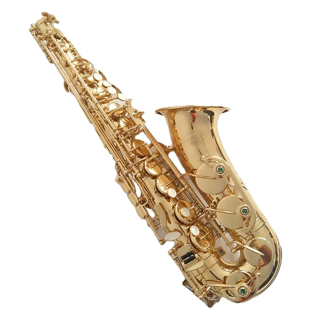 Factory Good Price Gold Lacquer Eb Alto Saxophone for Sale