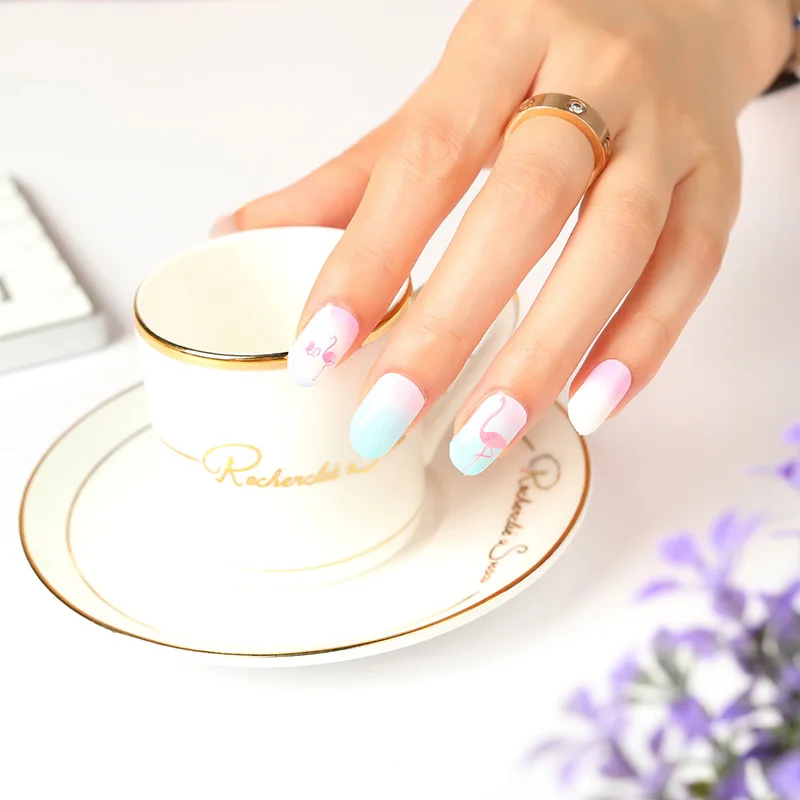 Gold river pattern real nail polish strips nail wraps nail stickers