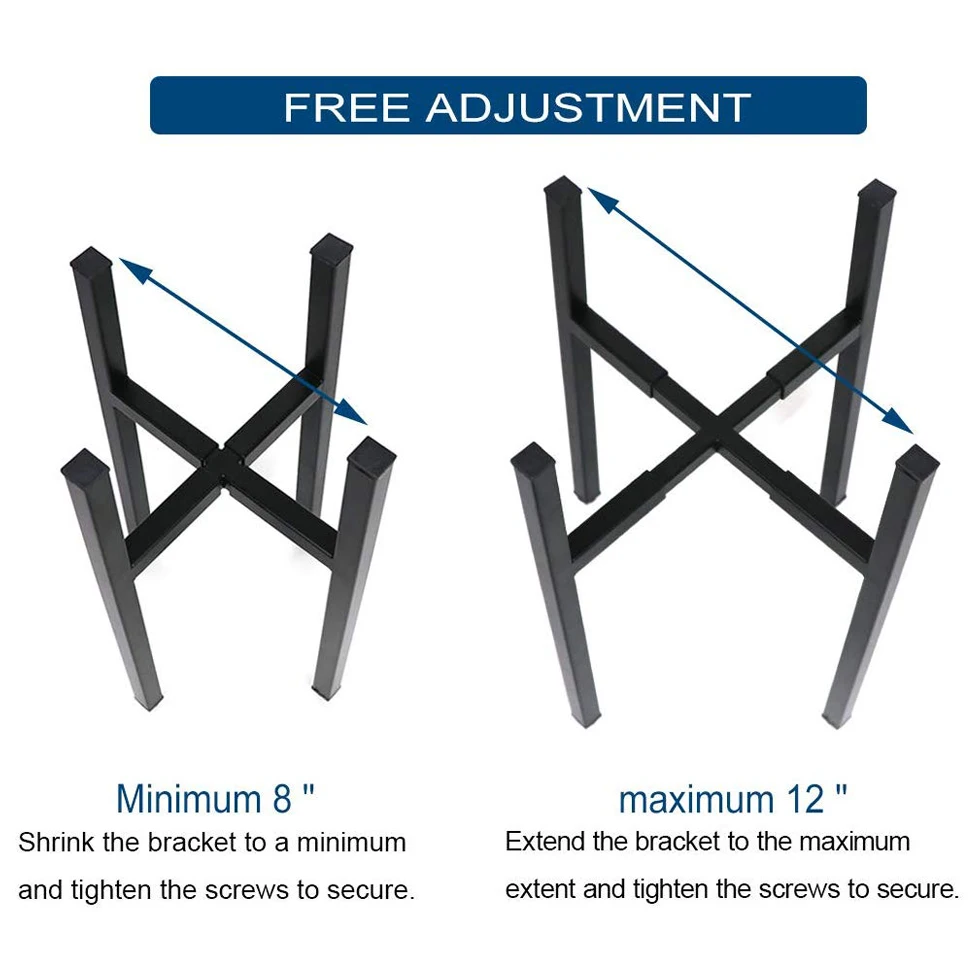 Plant Stand House Home Decor Modern Mid Century Display Holder Rack Wrought Iron Adjustable Indoor Flower Pot Metal Plant Stand