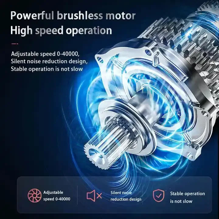 Wholesale Brushless Motor Professional Nail Drill Machine 40000 RPM Rechargeable Nail File with 6 Nail Drill Bits