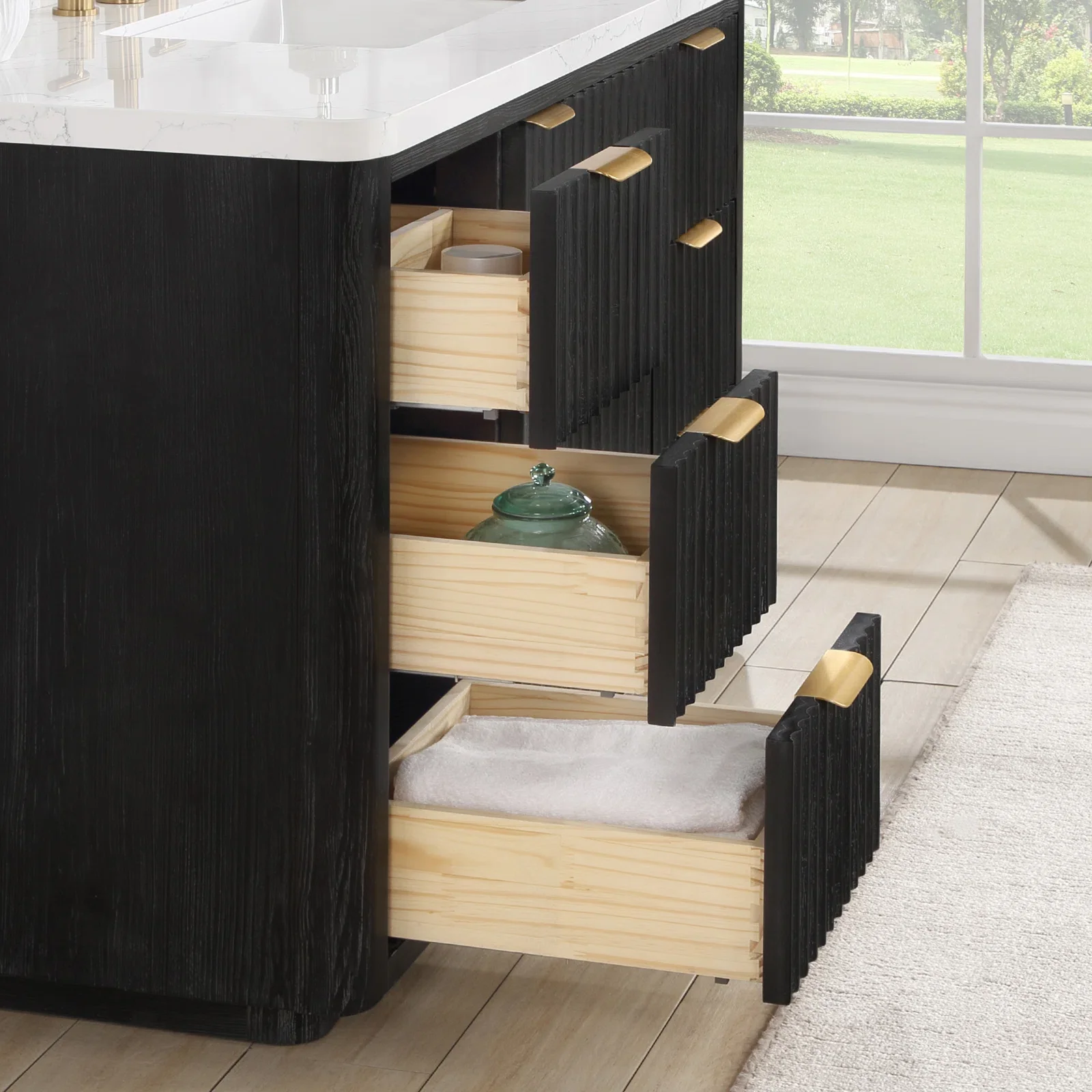 Vietnam Factory Homedee New style Bathroom Vanity Sets Hotel Bathroom Vanity Cabinets