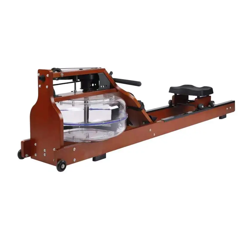 power indoor water resistance  rower seated exercise home wood water commercial row machine gym