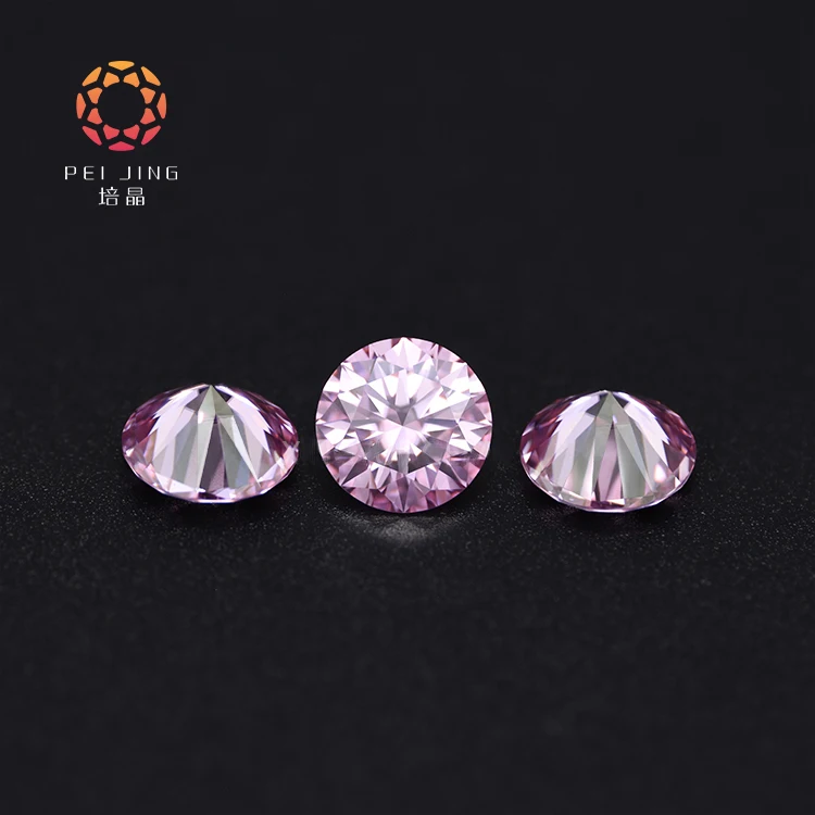 New Real Pink Round Diamond 1ct IGI Certified HPHT Lab Grown Diamond Synthetic Loose Man Made Diamond for Jewelry Setting