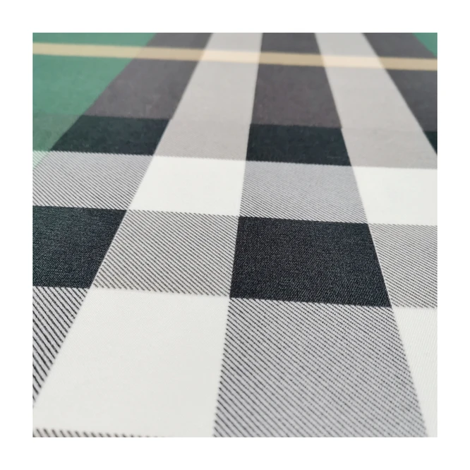
115gsm 100% polyester check fabrics polyester famous design 100% polyester disperse printing fabric for bed sheets 