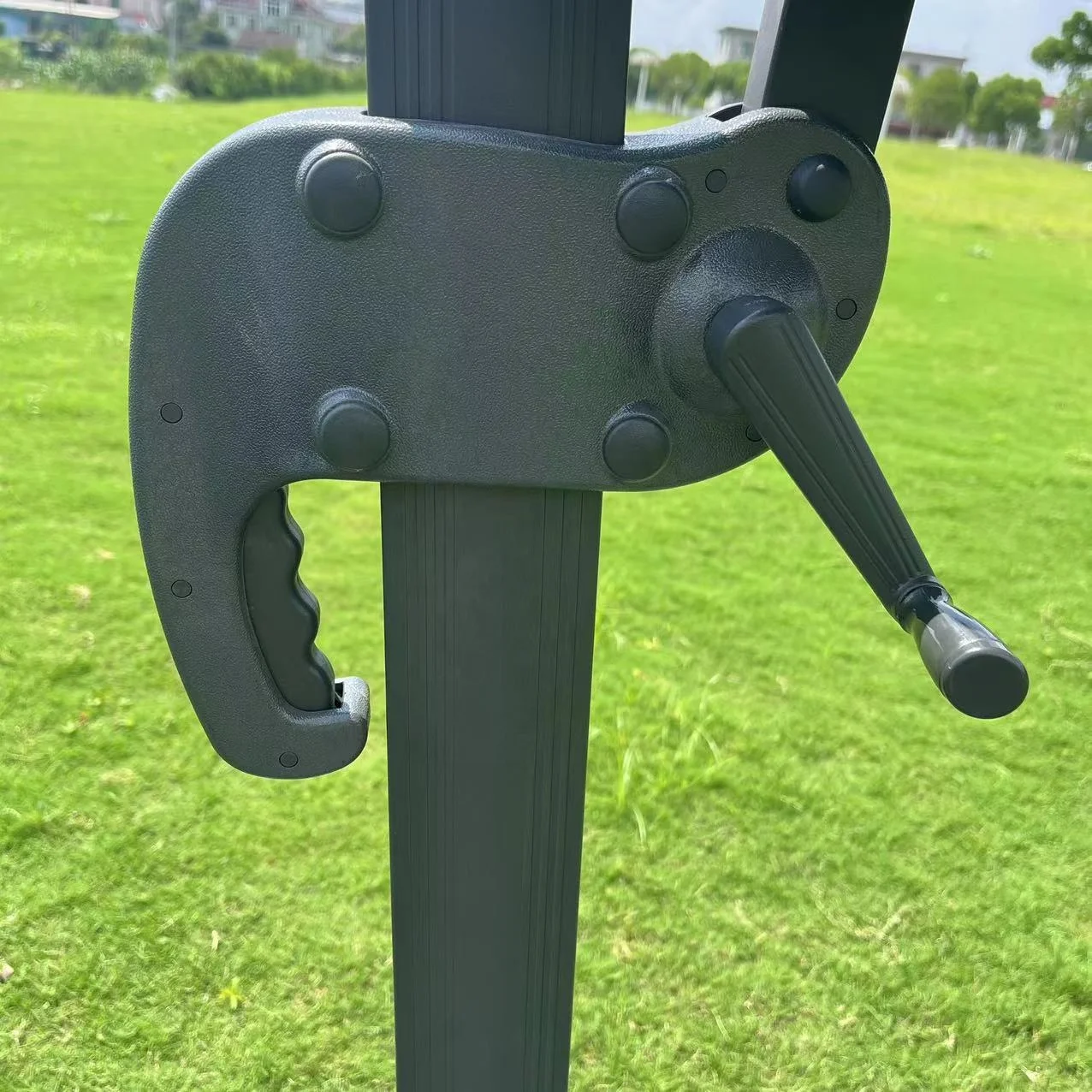 3M Square or Round Restaurant Umbrella Outdoor Garden Parasol Large Roma Led Umbrella Outdoor Furniture for Sunshade Steel 1.5m