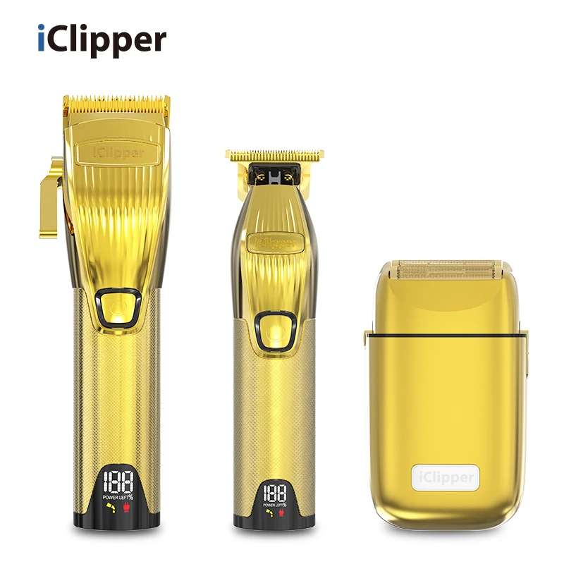  IClipper-TX1-1 головки бритвы двойной металлической фольги из бритья машина для мужин Электрическая аккумуляторная машинка стрижки