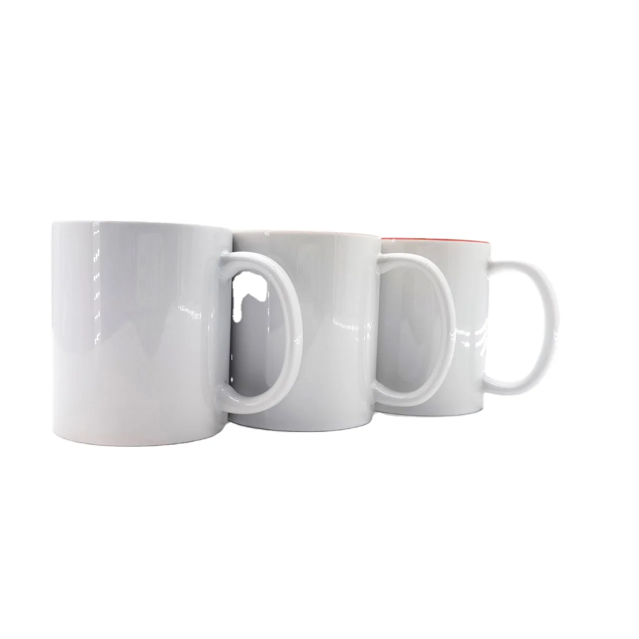 11oz Sublimation Color Changing blank Ceramic Mugs with Logo Custom Drinking Cup with Handle Wholesale coffee mugs with handle