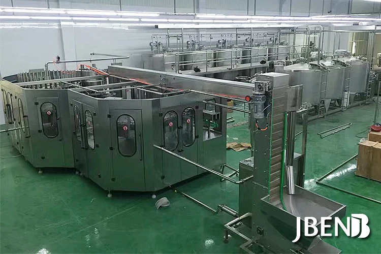 Carbonated beverage production line / fresh fruit juice processing plant / commercial concentrated fruit juice making machine