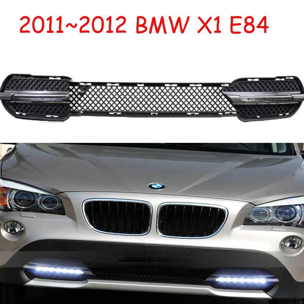 Автомобильный бампер E84 фары для BWM X1 E84 дневные огни 2011 ~ 2012y DRL автомобильные аксессуары светодиодные фары E84 противотуманные фары
