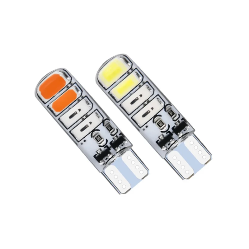 Rgb Led Light Led T10 Car Clearance Wedge Indicator Bulbs 8Smd 5050 194 W5W  License Plate Light