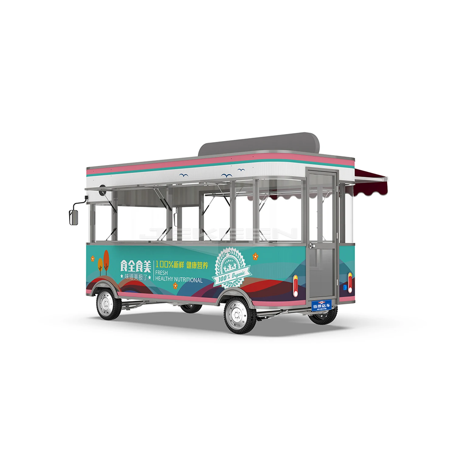 Jekeen новый снэк по выгодной цене с доставкой, продуктовый фургон с большим количеством машины еды Завтрак машина Kuck-42