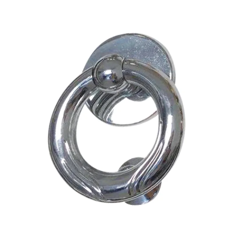 Antique  Brass custom animal  lion head antique ring pull black  door knocker