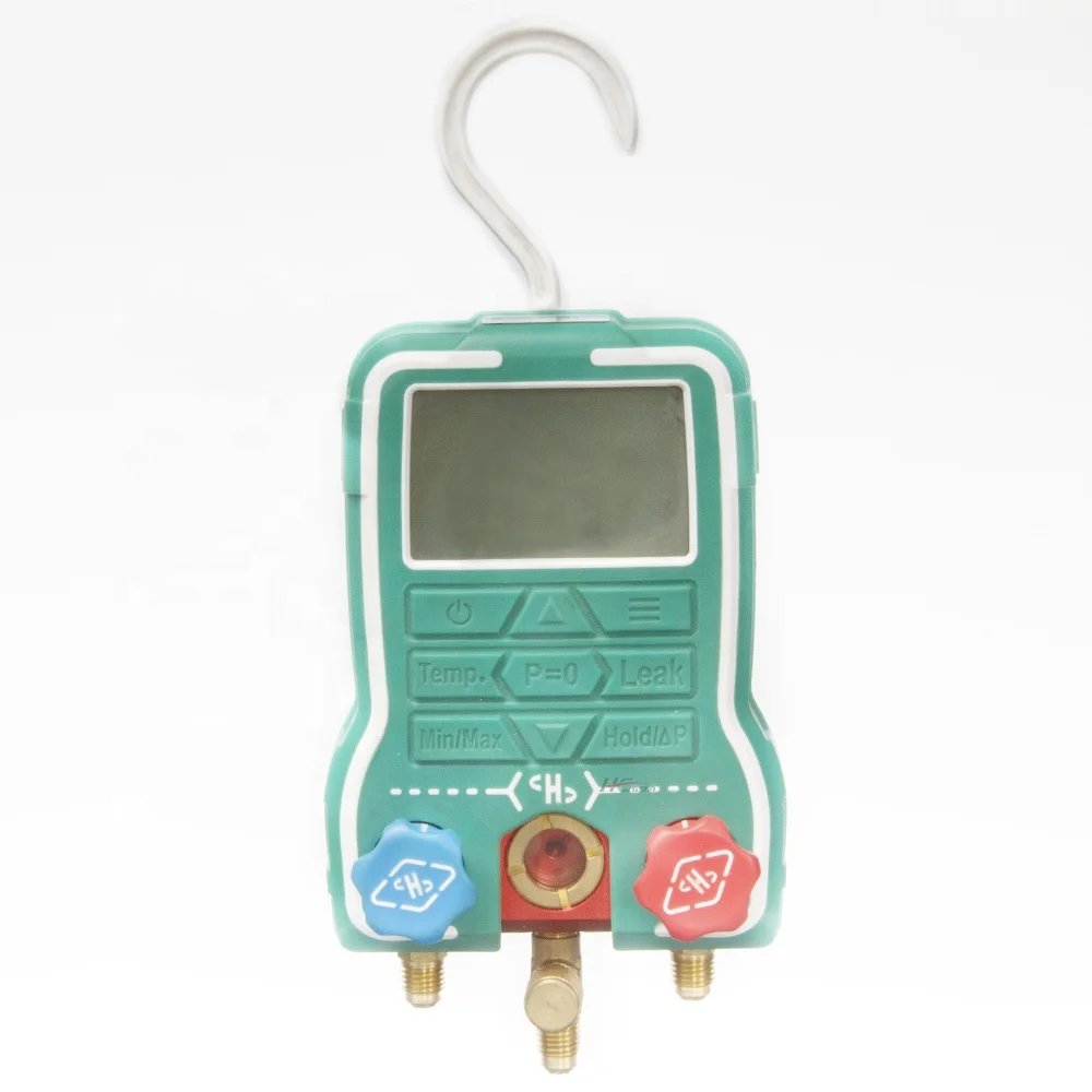 High Precision AC Manifold Digital Pressure Gauge Set