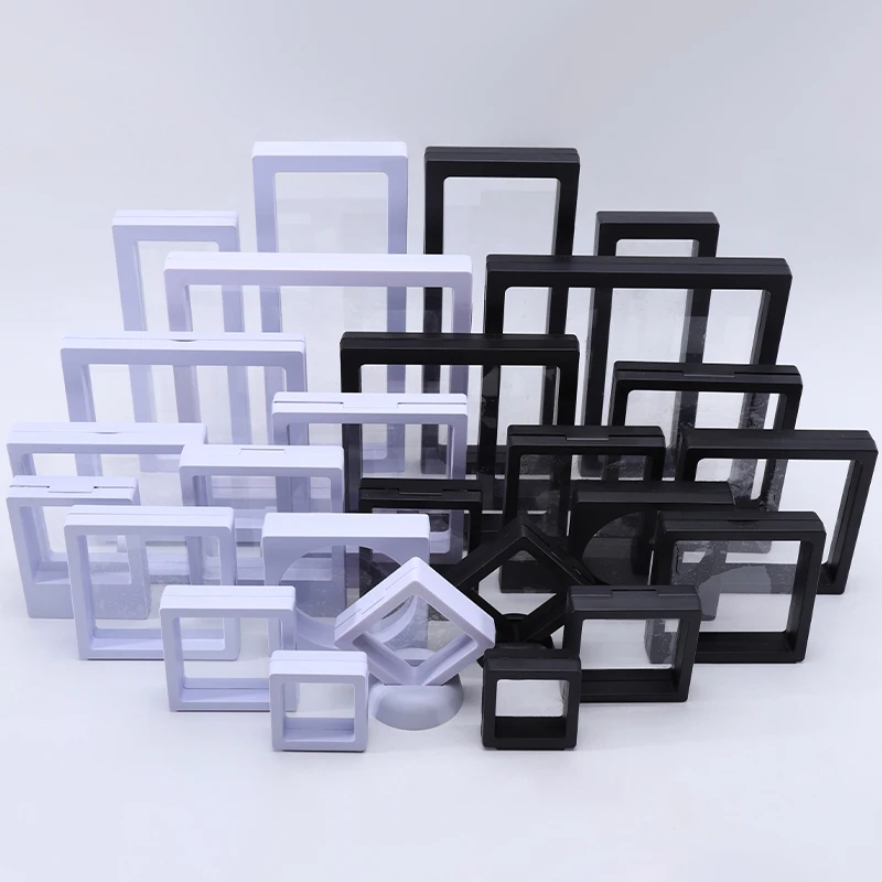 Han Hong Customized Thick film box white and black dustproof box drawer storage multilayer  plastic  clear  jewelry  boxes