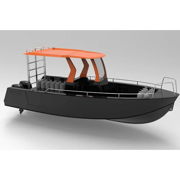 Super quality work boat HDPE boat deep sea tuna fishing vessel