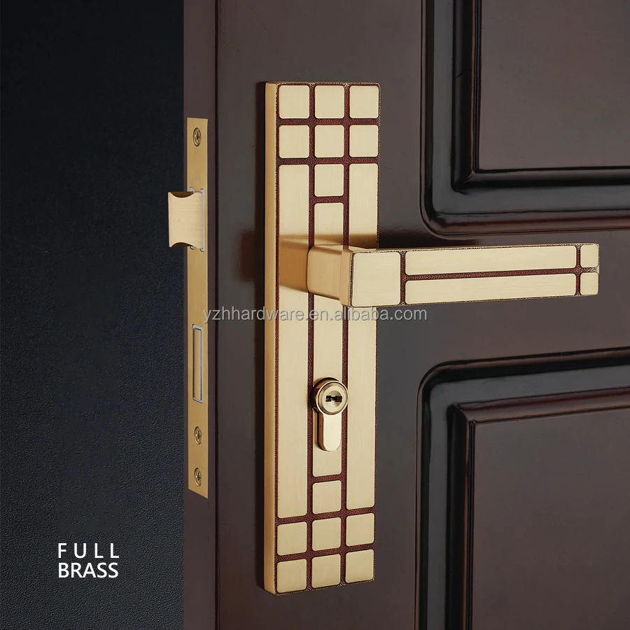 [Цельная латунь] Новый дверной замок в китайском стиле для межкомнатной двери спальни с высоким качеством