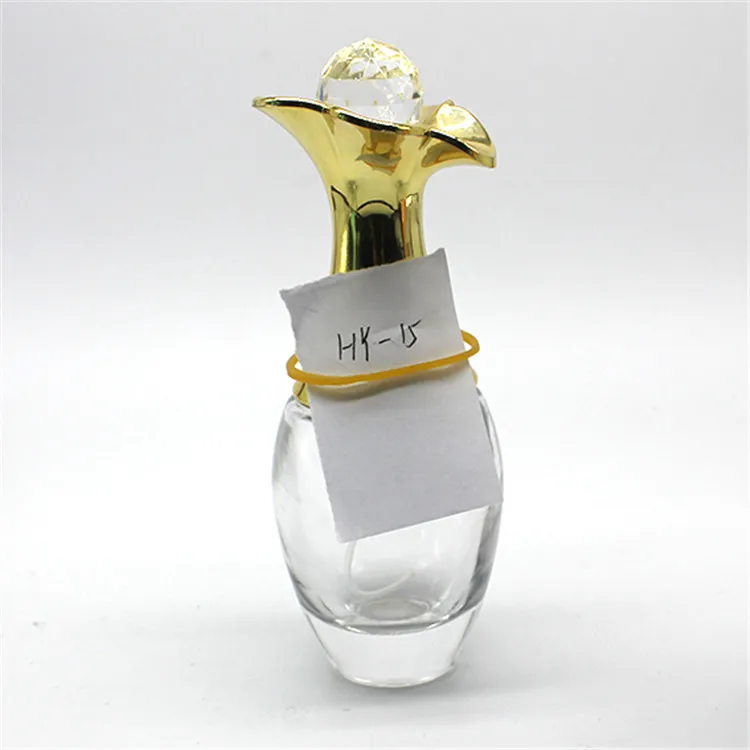 flower bottle cap perfume glass bottle 50ml glass bottle perfume wholesale distributor