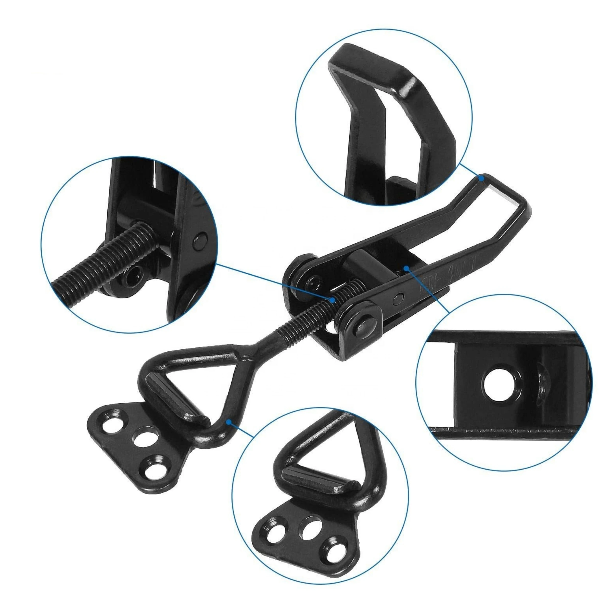Heavy duty Black TOGGLE LATCH BUCKLE  CLIP for engineering machinery large equipment case cover