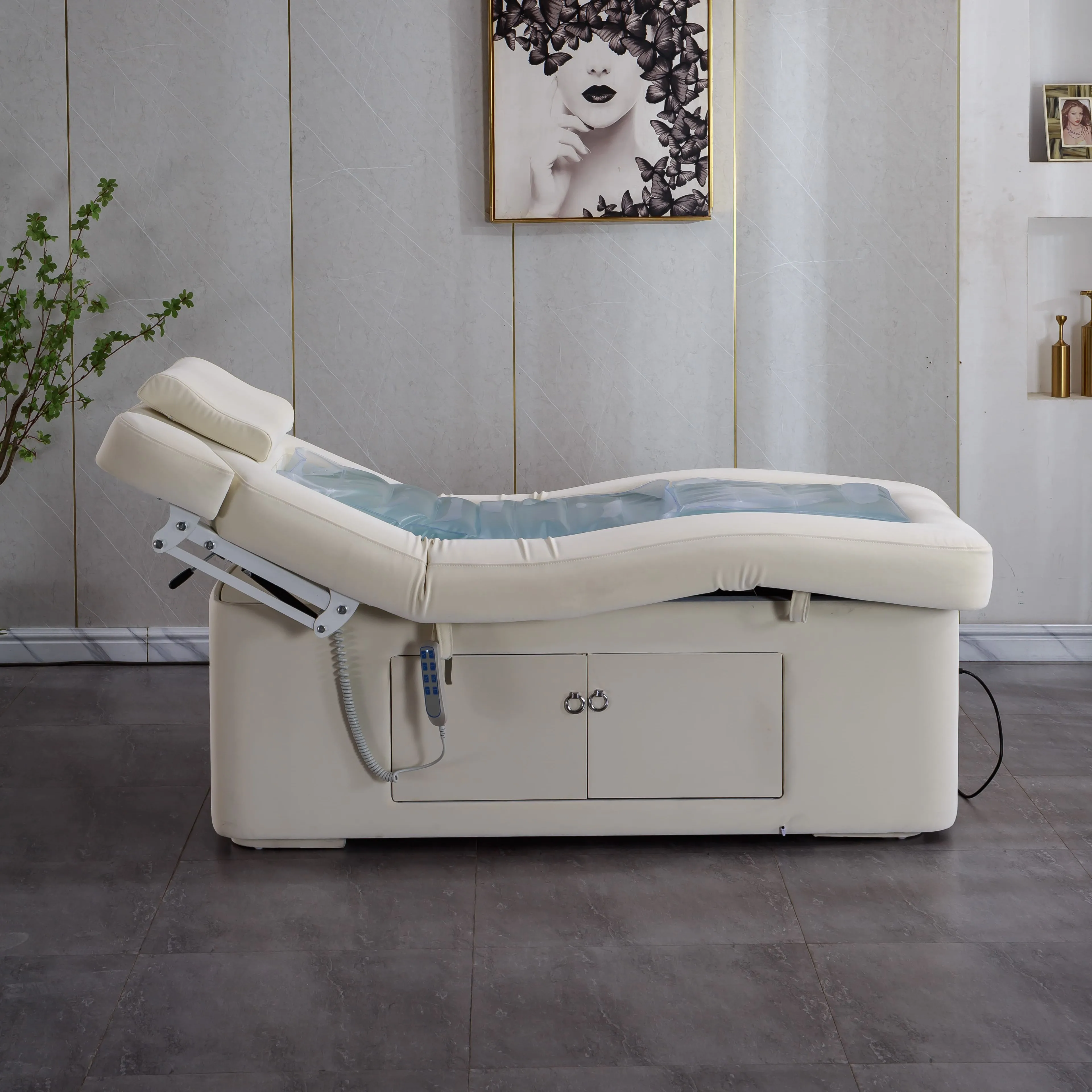 Newest Water Heating Function Bed Luxury Spa Fashion Thermal Massage Bed
