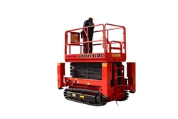 Everstar Four Wheeled Self Propelled Automatic Walking Tracked Scissor Man Lift Aerial Work Platform scissors lift