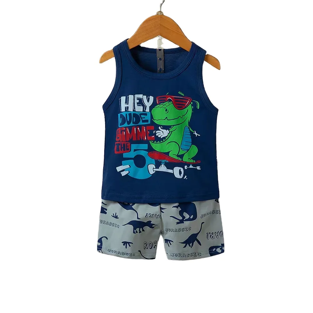 Factory Children Clothes Set 100 Different Designs Baby Kids Cotton Wear Summer Children Clothing Set