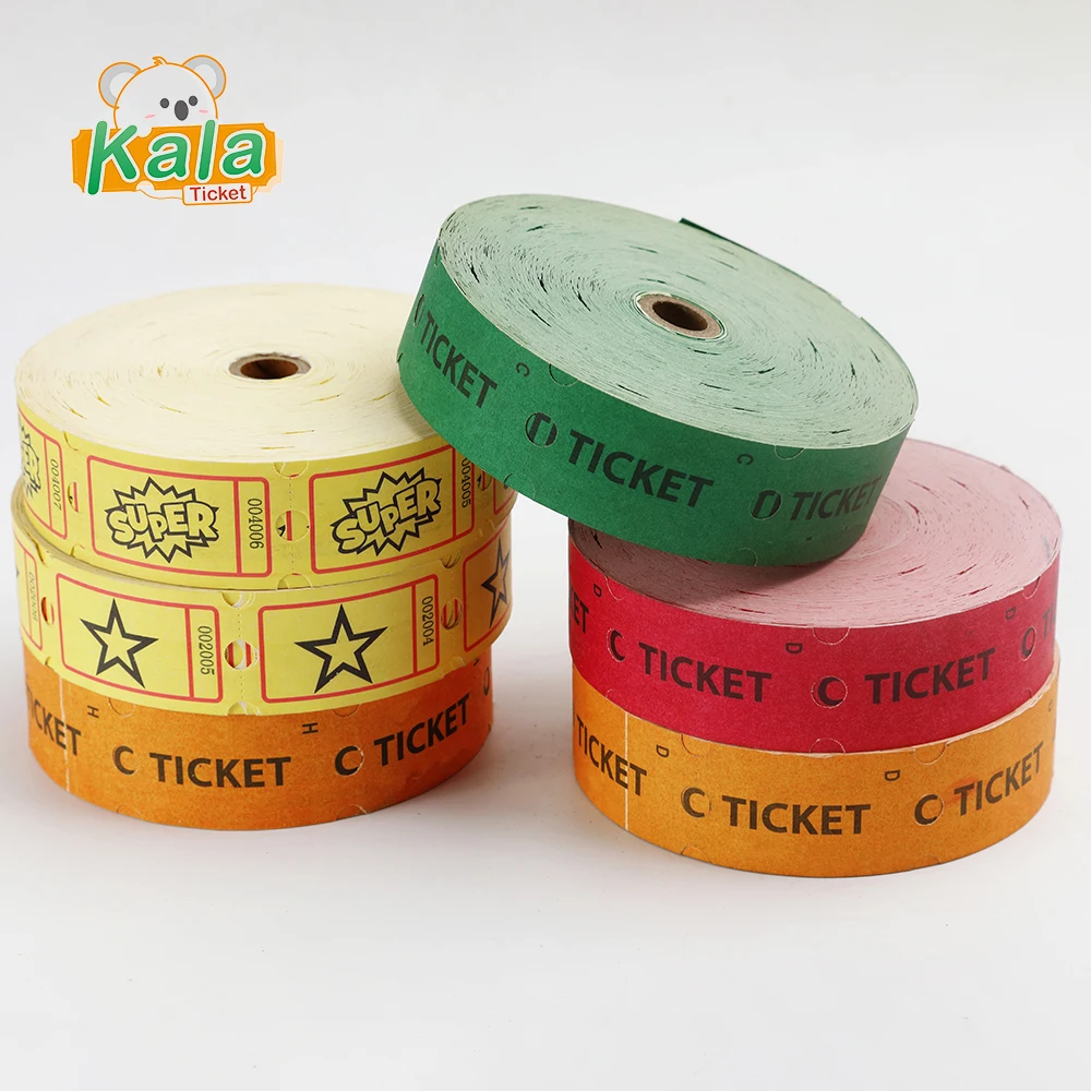 Gift Voucher Custom Wholesale Custom Lucky Raffle Ticket For Arcade