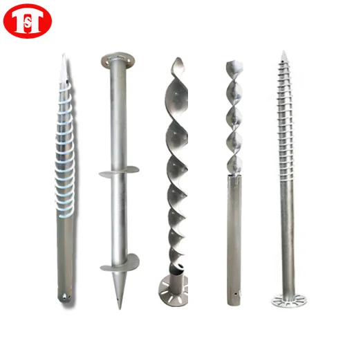 Environmental Green Ground Screw/Helical piles for Solar Panel Mounting Foundation Systems.