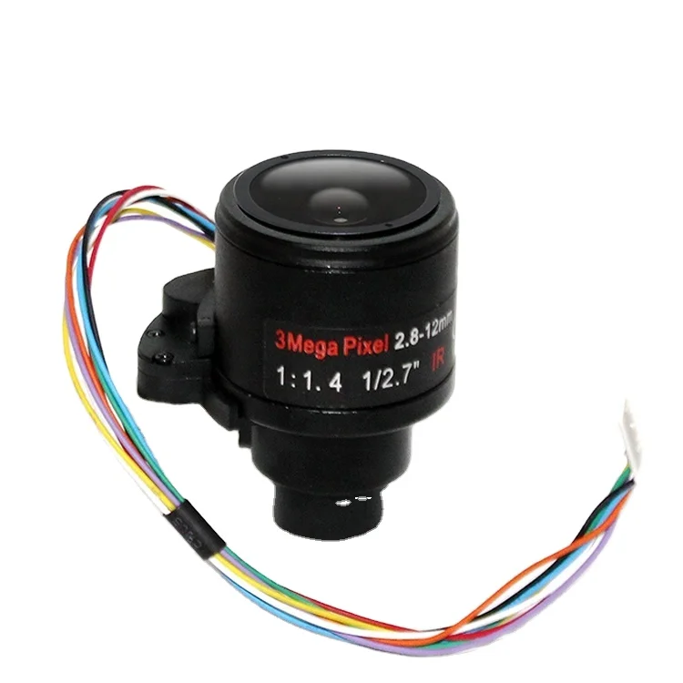 CW 2.8-12mm  F1.4 3MP  Motorized  Auto Iris IR CCTV Camera Lens