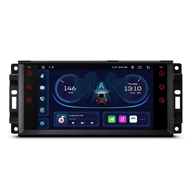 7 inch Octa Core Car Dash Board Navigation Player with Coaxial Audio Output Dual UI Switchable Split Screen for Jeep Patriot