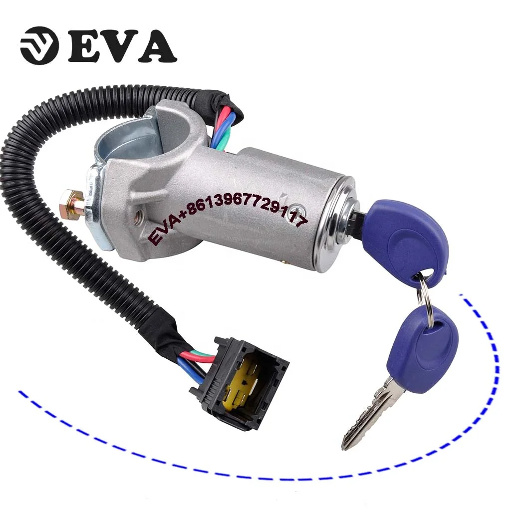 EVA factory  ignition switch for IVECO DAILY 2006  2996075 2996076 Ignition Barrel Lock Switch With 2 Key