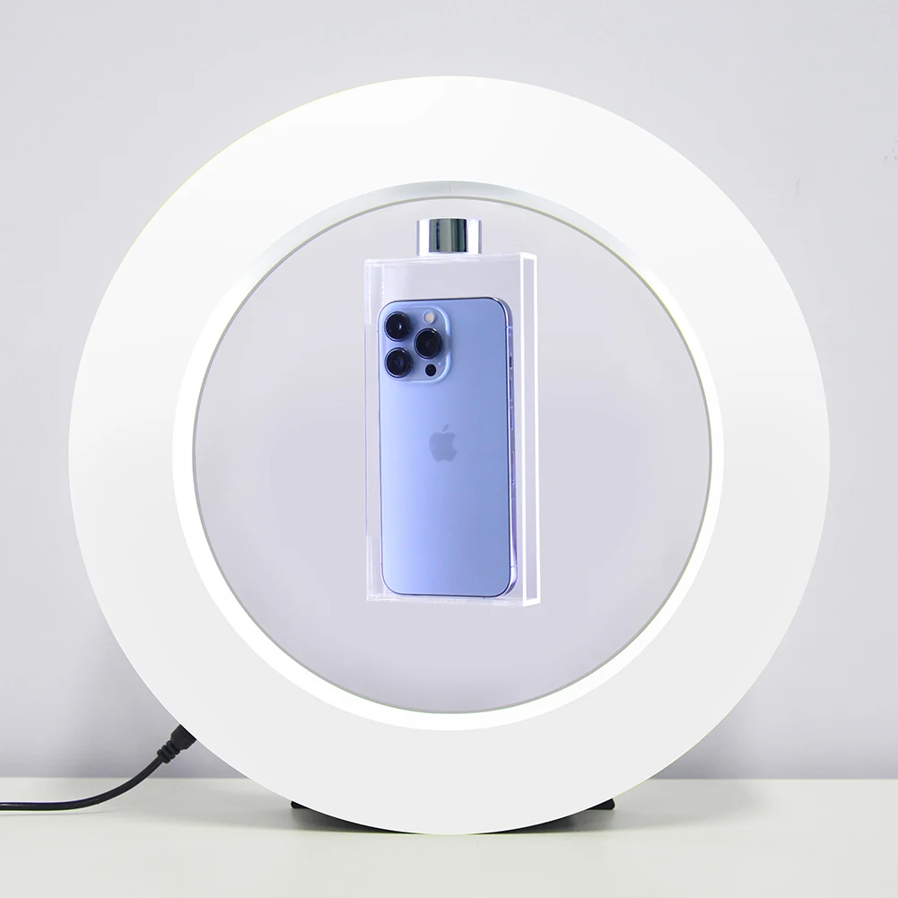 2023Popular White Sport Shoe with Magnetic Floating Function as Business Advertisement