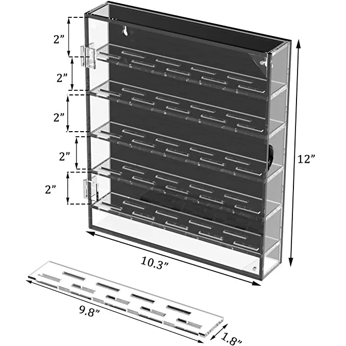 Acrylic hot selling medal badge collection display stand transparent coin display stand acrylic coin display cabinet