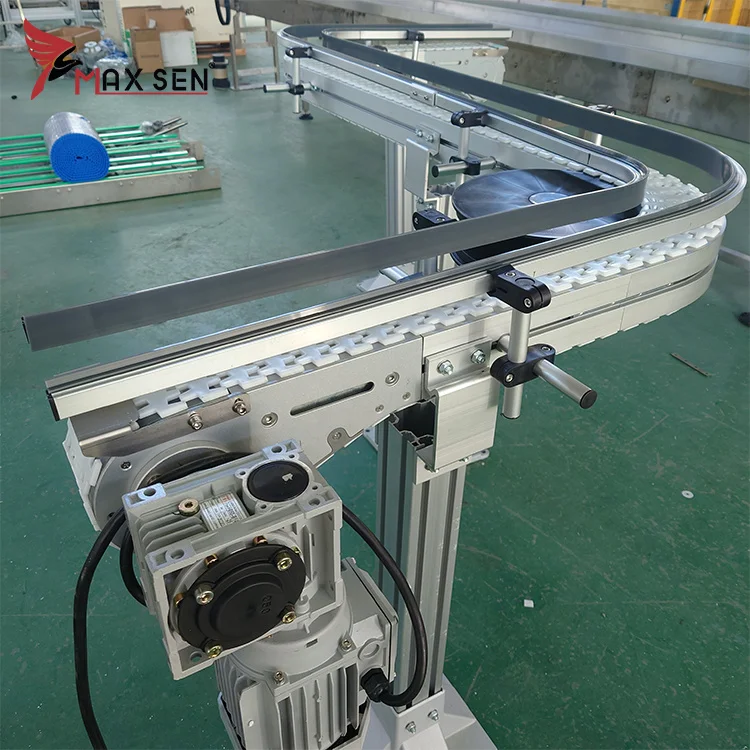Plastic Flexible Conveyor Belt For Milk Cartons Conveying