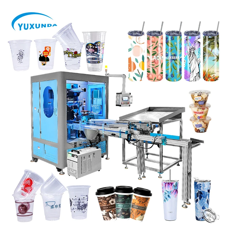 Yuxunda Multi-Function Digital Paper Cup Printing Machine Custom Metal/Paper/Plastic Printed Cups Digital Printer