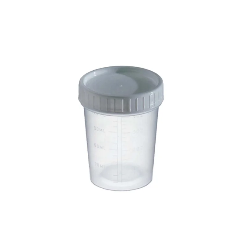 female disposable sterile plastic urine collection cups