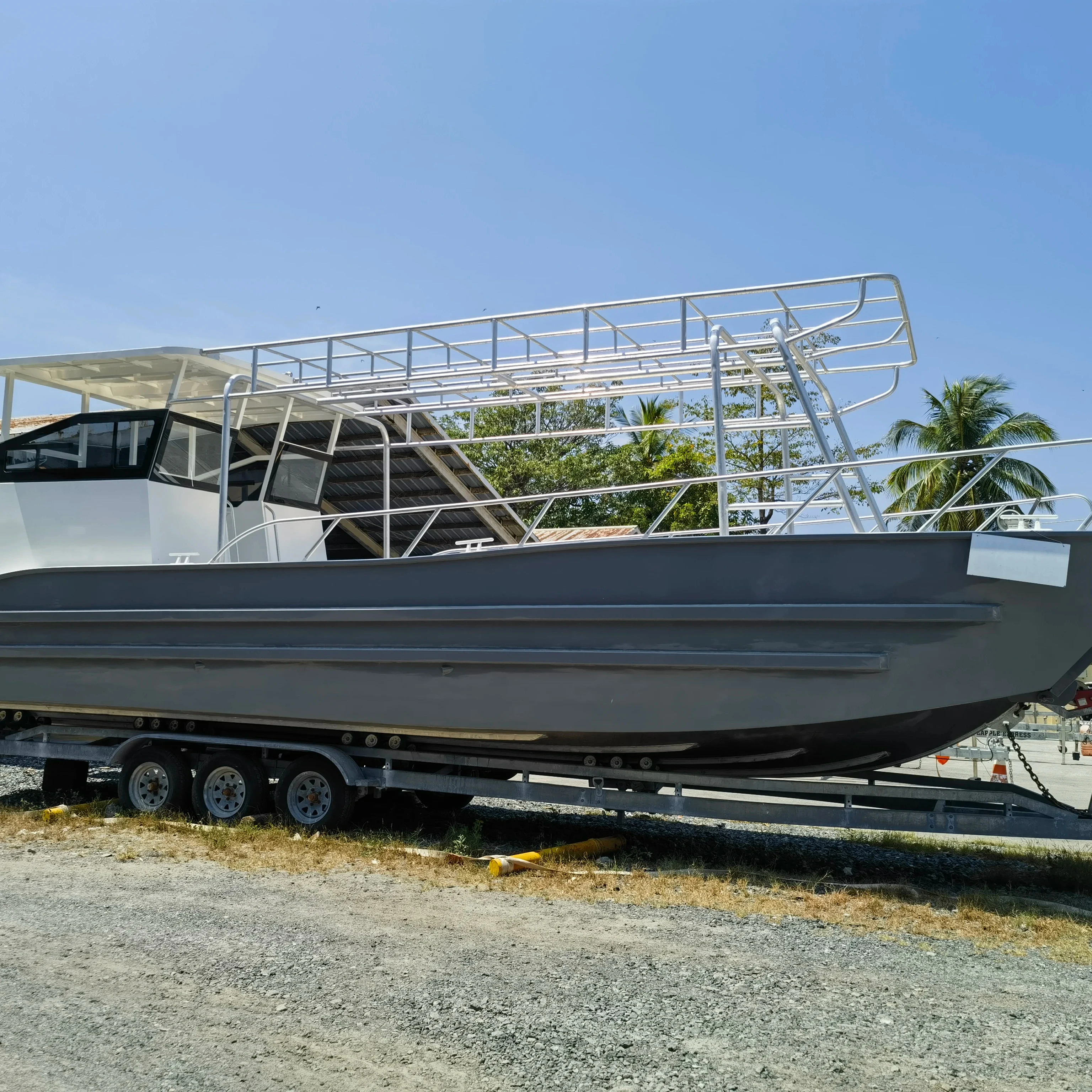 ALLSEALION 12m Aluminum Alloy Landing Craft Ferry Barge Boat for sale