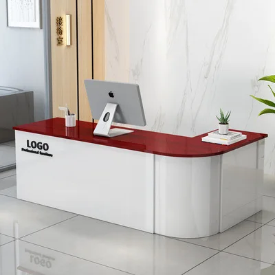 Q400 Customized front desk company table light luxury simple high-end clothing store beauty salon bar cashier counter reception