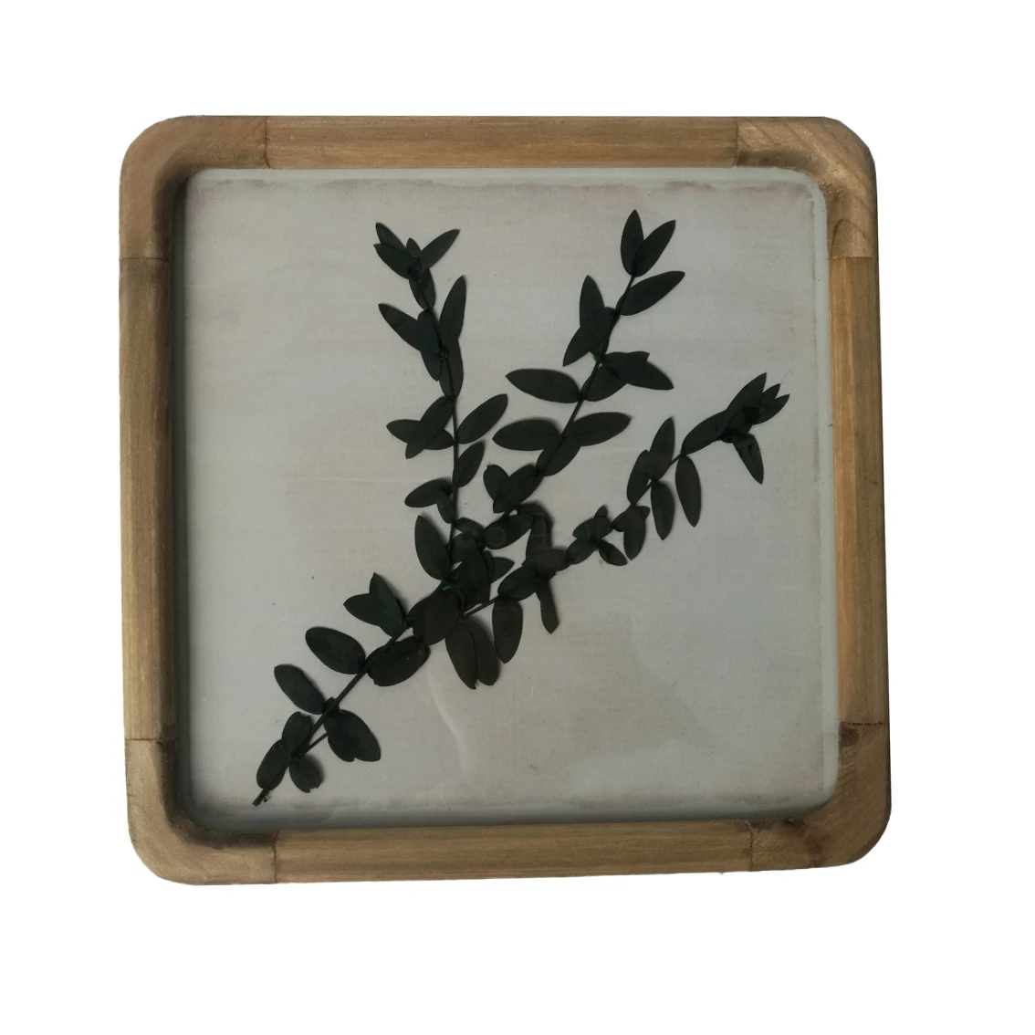 Vintage Wood Frame Decorative Paintings Leaf Paint Wall Decoration Home Decoration