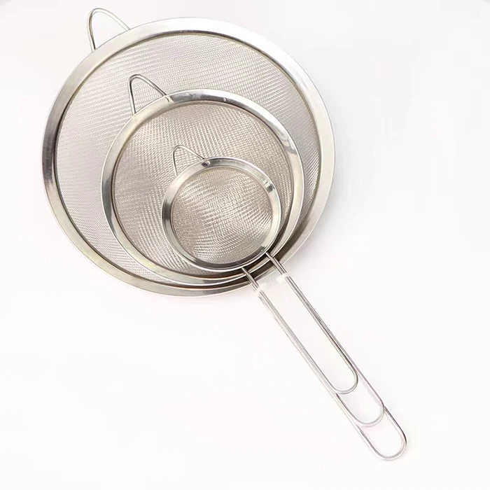 8cm Premium high quality Best For Home Stainless Steel Mesh Colander Fine Mesh Strainer