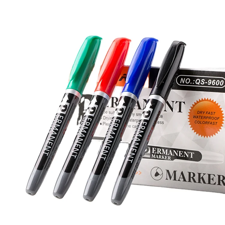 Oil Based Black ink Permanent marker pen,wholesale empty marker
