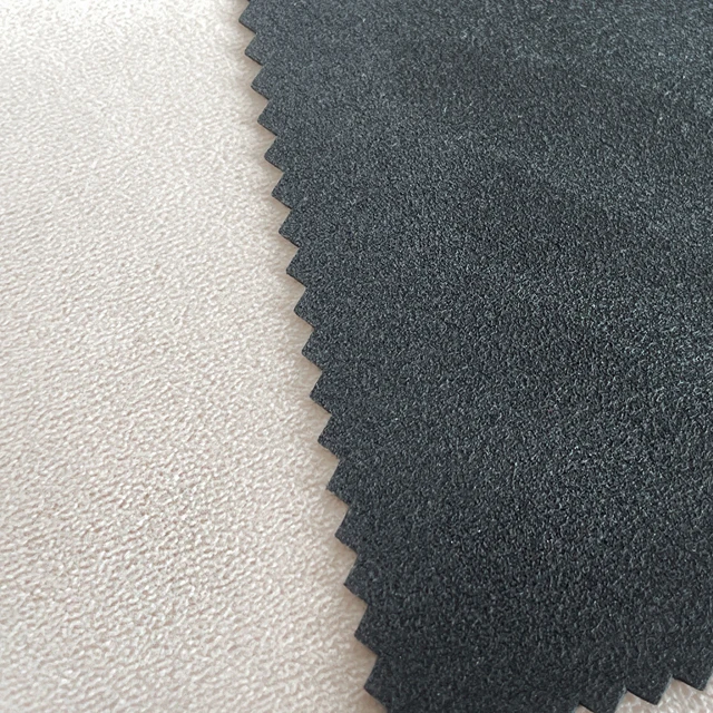 Good Plush Effect Chinese Alcan 0.8mm Suede Microfiber Leather With High Physical Test For Car Interior
