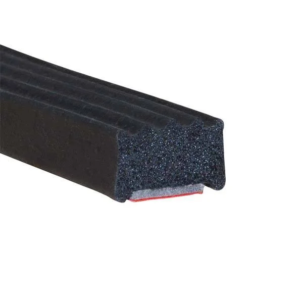 Black EPDM Foam Sponge Electrical Cabinet Door Rubber Seal Strip