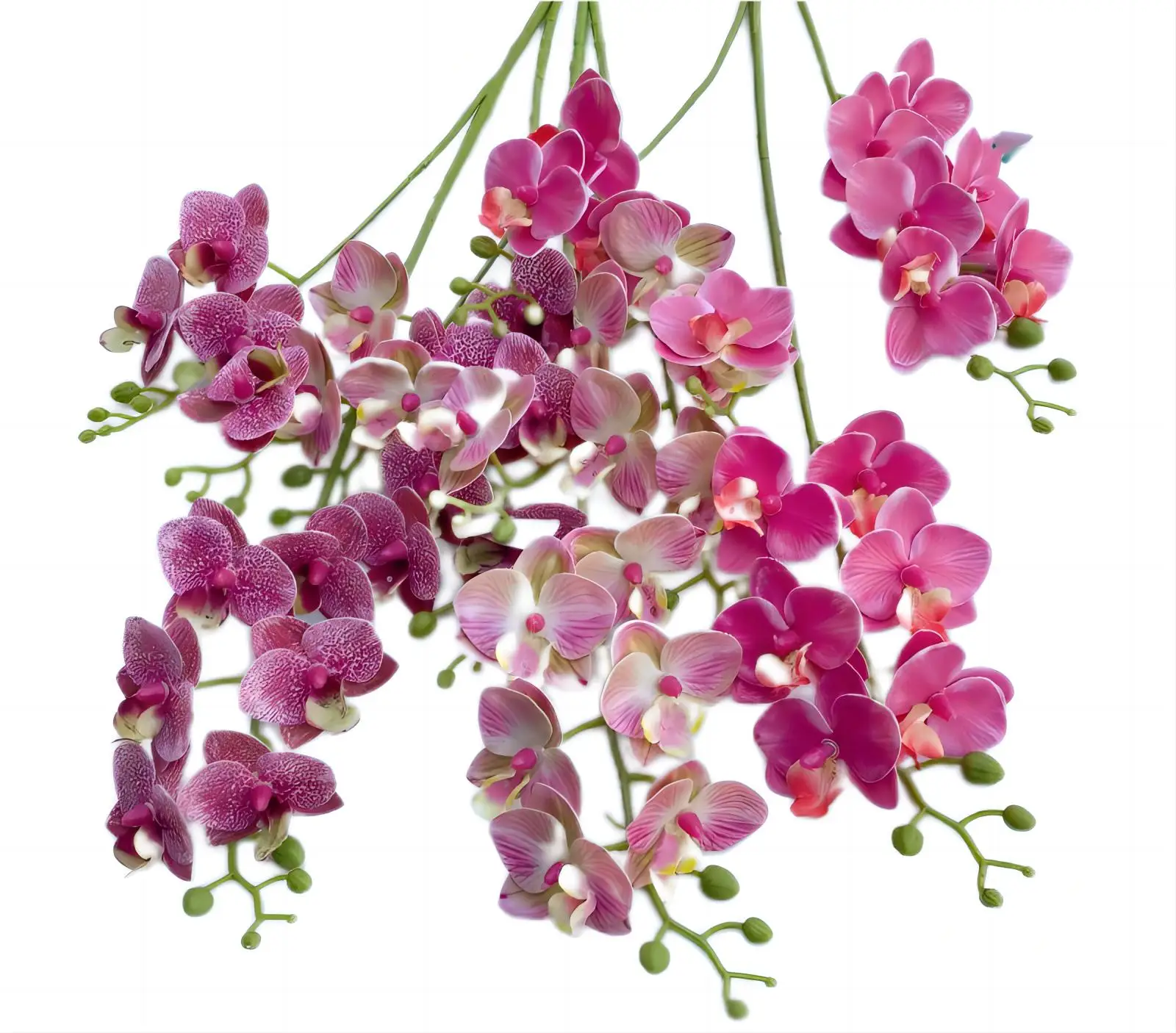 Hangu ODM Phalaenopsis 3 вилки 15 головок орхидеи домашние декоративные цветы искусственные