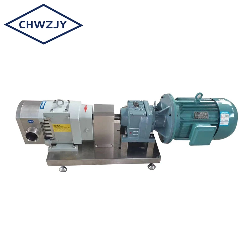 stainless steel gear high viscosity rotor pump movable